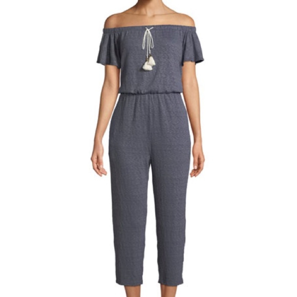 Splendid Smoke show off the shoulder knit romper NWT